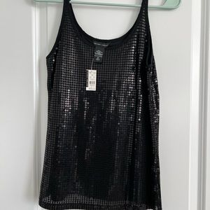 Black Sequins strapped top